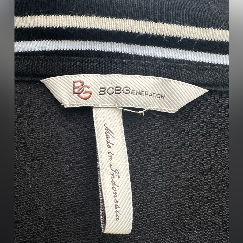 BDBC Jacket Black Cream/Off White Used Good Condition Small SM Stripes - Picture 12 of 14